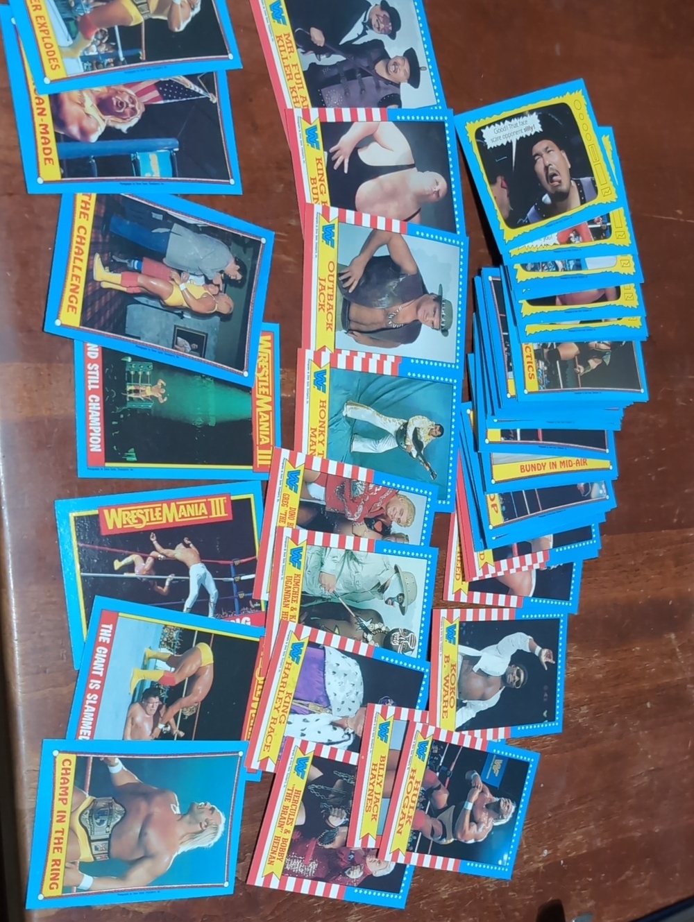 49 Different 1987 Topps WWF Vintage Wrestling Trading Cards Hulk Hogan Gum Marks